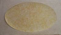 Yellow foetus imprint,plaster,2006,88x50cm