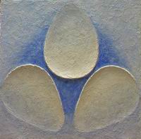 Imprint of the spring,plaster,2007, 50x50 cm