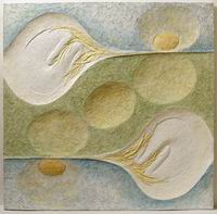 Landscape of Fruit II,plaster,2008,100x100cm