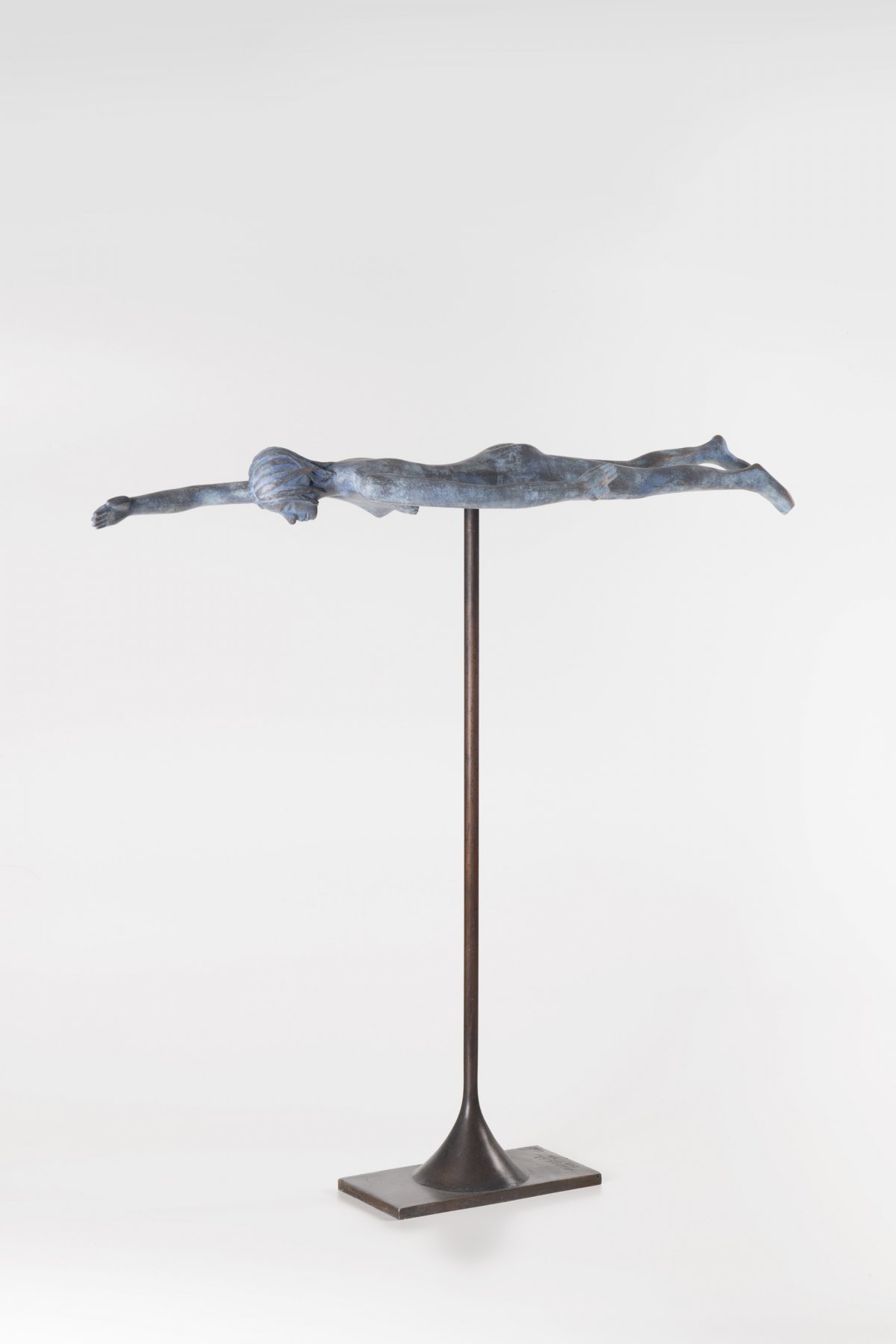 2019, Vzduchoplavkyně-Snílek 2 , Bronz,48 cm,2019,  Flying dreamer 2, Bronze, 48 cm