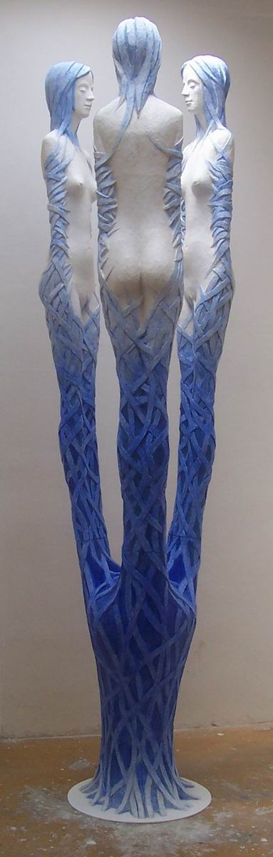 2006,Tělo pramene ,sádra, 275 cm