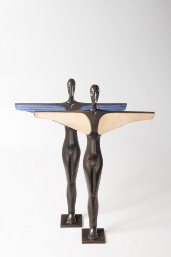2020, Jádra Andělů, Bronz, 67 cm, 2020, Cores from the Angels, Bronze, 67 cm