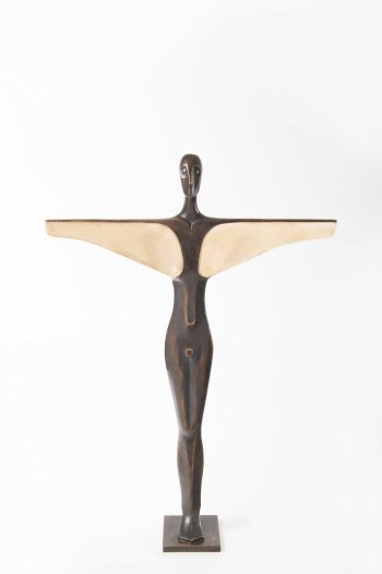 2020, Jádro Anděla, Bronz, 67 cm, 2020, Core from the Angel, Bronze, 67 cm